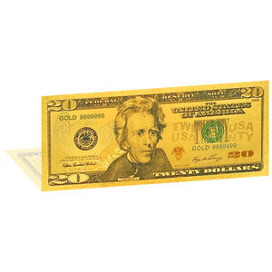 Banconote Finte USA da 1, 2, 5, 10, 20, 50, 100 Dollari con Consegna Rapida, Placcate in Foglia d'Oro - Product Image 6