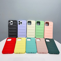 Coque de téléphone antichoc en TPU mat pour iPhone 15 Pro Max 14 Max 6.7 13 6.1 avec coque arrière souple à motif de capsule