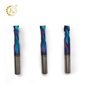 1/4 inch Nano tráng cuối nhà máy nén Carbide <span class=keywords><strong>Router</strong></span> bit xoắn ốc Bộ định tuyến bit lên downcnc nén bit 3/8 - Product Image 4