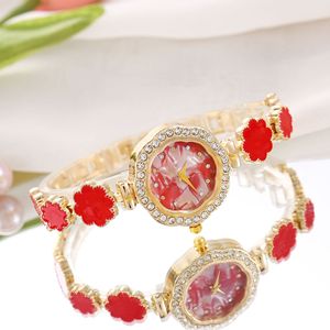 Offre Spéciale mode fleur de prunier bracelet montre à quartz dames montre gemme tempérament montre-bracelet pour filles Montre Femme - Product Image 3