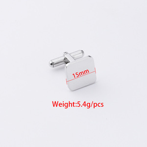 Free Samples Wholesale <strong>Cufflinks</strong> <strong>Custom</strong> Gold Plated Square Cuff Link Stainless Steel Diy Jewelry Blank <strong>Cufflinks</strong> for Men - Product Image 2