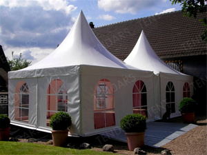 Hoạt động chùa Lều sang trọng 3x3 4x4 5x5 6x6 mét Trắng đám cưới PVC Đảng marquee gazebo chùa lều cho các sự kiện ngoài trời - Product Image 4