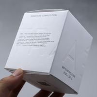 Boîte à fermeture automatique en papier coton personnalisée pour l'emballage cosmétique