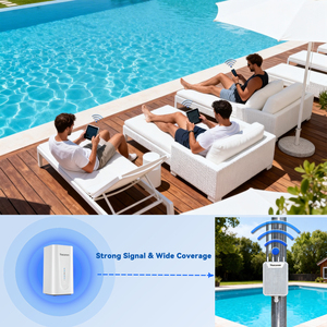OW3000F AX3000เครือข่ายไร้สาย WiFi6กลางแจ้งสำหรับองค์กร3000Mbps Dual-Band <span class=keywords><strong>Mesh</strong></span> AP 7dBi 1000Mbps ครอบคลุมอุตสาหกรรม - Product Image 5