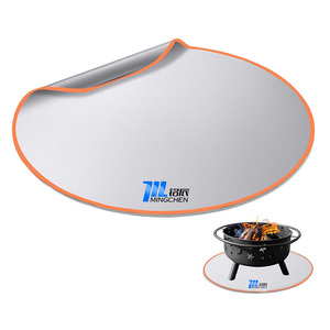 Tapis de foyer en <span class=keywords><strong>Silicone</strong></span> à Double revêtement <span class=keywords><strong>pour</strong></span> brûler le feu, résistant à la chaleur, l'ensemble 10 m - Product Image 1