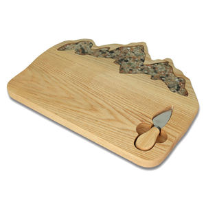 Planche à découper en résine époxy en bois naturel en forme <span class=keywords><strong>de</strong></span> <span class=keywords><strong>montagne</strong></span> Nouveautés - Product Image 2