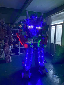 Disfraz <span class=keywords><strong>de</strong></span> Robot con Luces LED <span class=keywords><strong>de</strong></span> Alta Calidad en Material EVA <span class=keywords><strong>de</strong></span> 2.7 Metros (9 Pies) <span class=keywords><strong>de</strong></span> Altura <span class=keywords><strong>para</strong></span> Adultos, Ideal <span class=keywords><strong>para</strong></span> Halloween, Carnaval, Fiestas y Actuaciones - Product Image 3