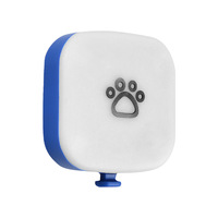 Lampe LED colorée en plastique pour chien, lumineuse, anti-perte, rechargeable, avec design de dessin animé pour animaux de compagnie, idéale pour la marche nocturne et Halloween