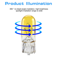 12V Universal Auto LED-Lampe Original Halogenlampe T10 W5W Breit/Tür/Kennzeichen/Lese-LED-Licht Neue kleine Plug-In-Lampe