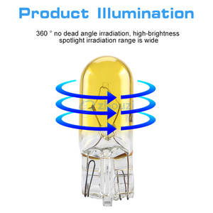 Bombilla LED Universal para coche de 12V, lámpara halógena Original T10 W5W de ancho/puerta/matrícula/luz LED de lectura, nueva bombilla pequeña enchufable - Product Image 5