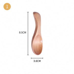 Venta Directa de Fábrica: Mini Cuchara de Madera con Boca Ancha y Mango Corto, Capacidad de 10 ml, para Cocinar, Té, Helado - Product Image 3