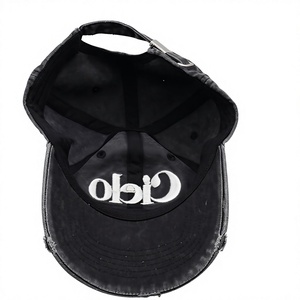 Casquette de baseball vintage délavée en coton, style Dad Hat, effet vieilli, 6 panneaux, ajustable, unisexe, personnalisable - Product Image 5