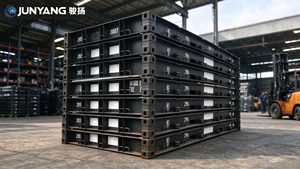 Plateforme de conteneur de 20 pieds certifiée CSC, pliable, base de support en acier résistant aux intempéries, capacité de 30 conteneurs - Product Image 6