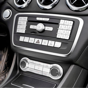 Pegatinas de botones multifunción para consola central de coche Mercedes-Benz, cubierta decorativa autoadhesiva de PVC para GLA200 CLA260 - Product Image 1