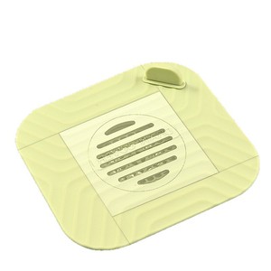 Silicone Floor <b>Drain</b> Cover Square Anti-Odor Insect Proof Bathroom Toilet <b>Drain</b> Mat Anti-Corrosion - Product Image 1
