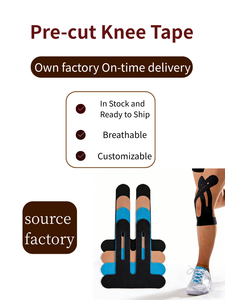 Cinta Deportiva <span class=keywords><strong>de</strong></span> Kinesiología Precortada <span class=keywords><strong>de</strong></span> Alta Calidad, Transpirable, Impermeable, Elástica, Hipoalergénica, con Color y Logotipo Personalizables - Product Image 2