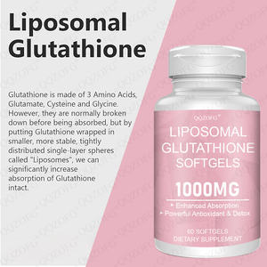 Vendita calda 1000mg Softgel Ultra sbiancante liposomale L-glutatione capsula Private Label glutatione per adulti - Product Image 3