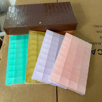 Tuiles de Mahjong en Acrylique Double Couche Effet Gelée Scintillante de Luxe, 144 Tuiles, Mahjong Chinois Personnalisé, Vente en Gros, Cadeau