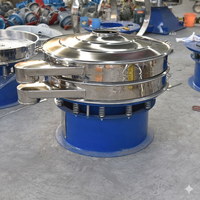 Tamis vibrant circulaire automatique à double couche personnalisable de 1000 mm, à moteur, pour la poudre de résine