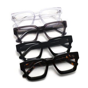 نظارات شمسية فاخرة كبيرة الحجم للنساء بتصميم مربع من الأسيتات الإيطالي مع شعار مخصص وحماية من الأشعة فوق البنفسجية للرجال - Product Image 4