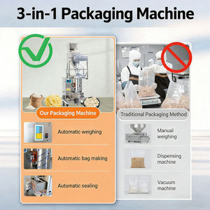 Machine d'emballage sous vide verticale pour noix, grains de café, riz, céréales, snacks, graines, scelleuse et remplisseuse automatique - Product Image 2