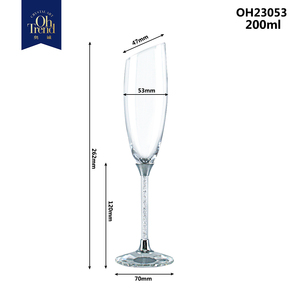 Llanta angular para copas de champán, copas de <span class=keywords><strong>vino</strong></span> de moda italiana de lujo, regalo de San Valentín o de boda - Product Image 6