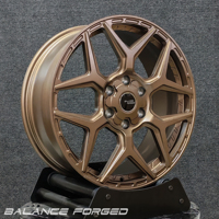 Jantes tout-terrain forgées aspect Beadlock bronze mat, 17-22 pouces, concaves profondes, 5x127 6x139.7, compatibles F150 Dodge Toyota RAV4 CR-V Tesla Jeep