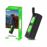 Mini haut-parleur magnétique avec super basses pour USB 5.3 et AUX, lumière LED RGB portable sans fil et batterie rechargeable