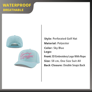 Casquette Snapback à 6 Panneaux Personnalisable avec Logo, Bord Plat, Trous Perforés au Laser et Broderie 3D – Vente en Gros, Tendance - Product Image 2