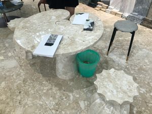 Mesa de Centro Moderna para Sala de Estar, Mármol Kunis Breccia, Diseño Europeo Minimalista, Mesa de Centro de Mármol Beige - Product Image 4