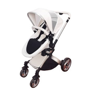Poussette bébé convertible multifonction 3-en-1 en métal, cadre en alliage d'aluminium, pliage facile, forme d'œuf, landau, <span class=keywords><strong>nacelle</strong></span>, siège auto - Product Image 5