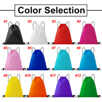Sac à cordon en polyester 210D pour impression par sublimation, sac de sport étanche, sacs à dos à cordon pour événements de marathon, cadeau