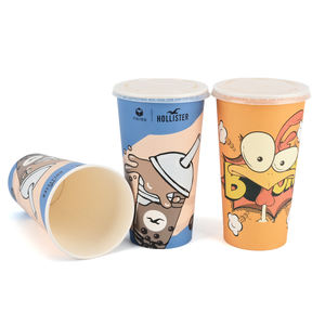 Gobelet en papier à paroi simple noir biodégradable de 8 oz, écologique, avec logo personnalisé, style élégant, qualité alimentaire, pour café chaud, vin - Product Image 1