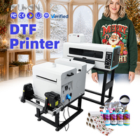 Imprimante DTF 30 cm en gros de l'usine de Guangzhou, 2 têtes I1600, 5 couleurs, pour T-shirts, service en ligne 24/7