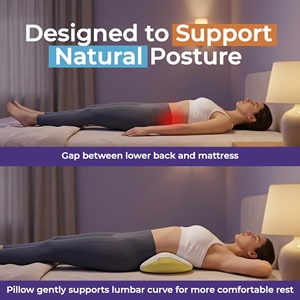 Coussin lombaire personnalisable à mémoire de forme à récupération lente pour soulager le stress, support lombaire en mousse à mémoire de forme pour le dos - Product Image 3