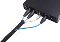 Funda Protectora Trenzada Expandible Autoajustable de PET para Cables de 16mm, Protector de Gestión de Cables Tipo Loom Split