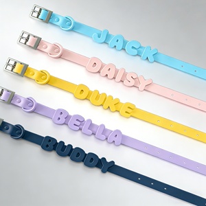 강아지 & 고양이 목걸이 DIY 만화 캐릭터 개인 맞춤 슬라이딩 버클 잠금 장치 (강아지와 고양이 모두 사용 가능) - Product Image 1