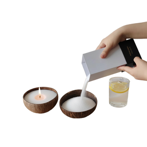 Bougies en Coque de Noix de Coco en Gros avec Cire de Soja Écologique, Idéales pour les Boutiques de Cadeaux, les Complexes Hôteliers et les Marchés d'Exportation - Product Image 1