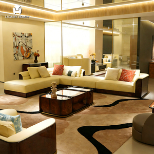 Juego <span class=keywords><strong>de</strong></span> Sofás <span class=keywords><strong>de</strong></span> Diseño Italiano <span class=keywords><strong>de</strong></span> Primera Calidad, Muebles <span class=keywords><strong>de</strong></span> Lujo para Villa, Mesa <span class=keywords><strong>de</strong></span> Centro Moderna <span class=keywords><strong>de</strong></span> Madera Maciza Enchapada, Personalización para Sala <span class=keywords><strong>de</strong></span> Estar - Product Image 4