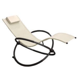 166*74*85 см уличный стул с алюминиевым каркасом пляжный стул с подушкой KD качалка шезлонг для удобного использования - Product Image 2