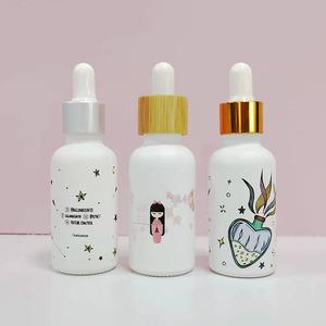 Luxury <b>Empty</b> Cosmetic Round Matte Frosted Face Serum <b>Bottle</b> 30ml 50ml 100ml Essential Oil Glass Dropper <b>Bottle</b> - Product Image 5