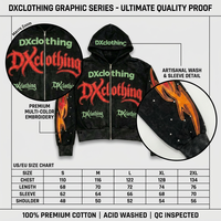Fabricant de sweats à capuche personnalisés Y2K Archive Mineral Wash |   Papier lourd 450 g/m² |   Série Atelier Gothique : Manches à Motifs Flammes et Strass