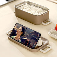 Boîte à bento FTS en plastique japonaise personnalisée, ensemble en acier inoxydable 304, boîte à lunch isotherme portable pour adultes à 3 niveaux