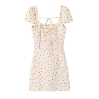 Nouvelle robe d'été à pois sexy et tendance pour femme, style européen, dos nu