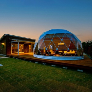 Tenda a Cupola Geodetica Trasparente di Lusso per Campeggio e Feste all'Aperto, Resistente e Ideale per l'Inverno - Product Image 1