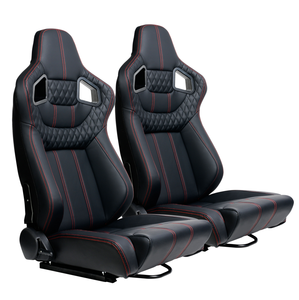 Sièges de voiture noirs de haute qualité, sièges baquets sport réglables pour la simulation de course, pour <span class=keywords><strong>BMW</strong></span> et Honda, en cuir - Product Image 6