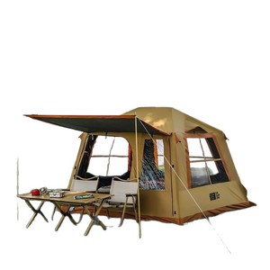 เต็นท์พองลมอัตโนมัติ Explorer's Leisure Hut ขนาด 210x210x163 ซม. เต็นท์คู่ สำหรับ 5-6 คน อุปกรณ์ตั้งแคมป์สำหรับทุกฤดู กันฝน - Product Image 2