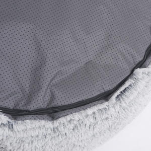 เตียงสุนัขผ้าสักหลาดขนนุ่มและนุ่มสบายออกแบบมาสำหรับแมวลายสัตว์ที่แข็งแรงให้ความอบอุ่นและผ่อนคลายสำหรับสหายที่มีขนยาว - Product Image 3