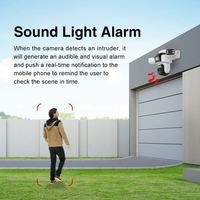 Caméra de sécurité domestique O-Kam Pro 15MP solaire AOV PTZ 3 objectifs 4G avec carte SIM, étanche IP66, détection de mouvement, audio bidirectionnel, vision nocturne