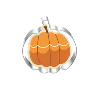 Grand emporte-pièce d'automne pour Thanksgiving avec instructions de recettes Formes de vacances de citrouille Feuille d'érable Bonbons de maïs Turquie